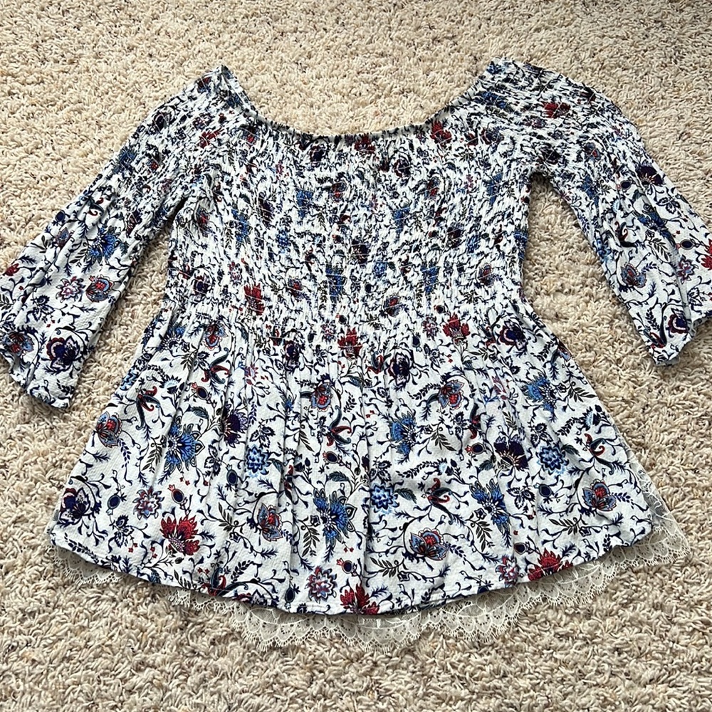 Multicolor Roused Blouse - Picture 4 of 4